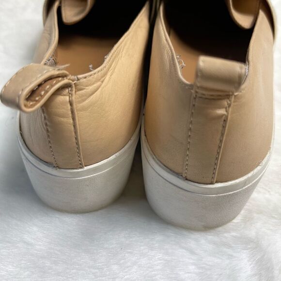 Calvin Klein Jacinta leather sand storm color platform slip on sneakers SZ9.5 - Picture 6 of 11